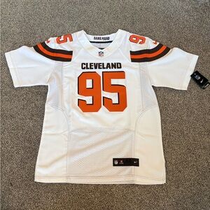 NFL White and Black Jersey with Dawg Pound Text